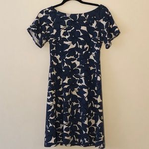 Blue floral dress